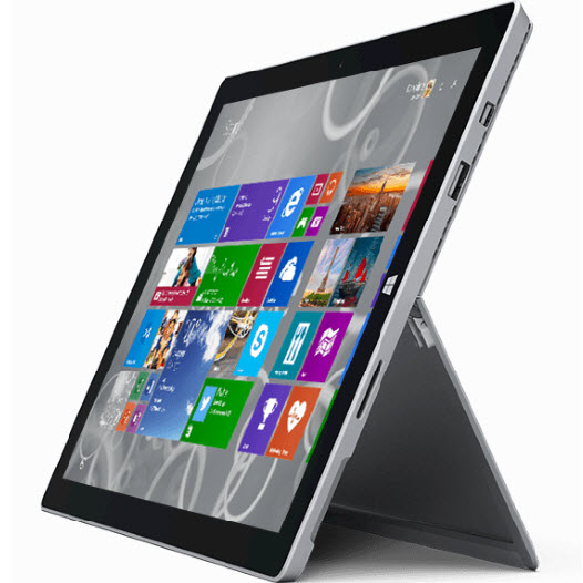 Microsoft Surface 3 Top view