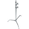 Avenger 40" Century Lightstand, 10' Double Riser C-Stand with One Sliding Leg, Chrome Steel.