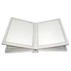 Adorama Pro Photo Album, White Leatherette Cover with 12 Library Bound Off White Pages, Holds 24 4" x 6" Prints