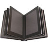 Adorama Pro Photo Album, Burgundy Leatherette Cover with Library Bound Black Pages, Holds 18 5" x 7" Prints