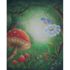 Adorama Belle Drape Scenic Series, 10' x 12' Painted Muslin Background, Style #919. Color: Mushrooms