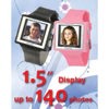TimeStyle Digital Photo Frame Watch 1.5" OLED Color Display, 2MB Internal Memory - Pink Color