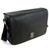 Delsey Corium 7 Black Pebble Leather Lux Style Shoulder Bag