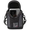 Delsey GOPIX 5BG, Extra Small Belt Pouch for Digital Gadgets, Black & Gray.