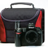 Delsey GOPIX 70BR, Compact Case for Binoculars or Point & Shoot Cameras, Black & Red.