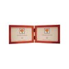 Dennis Daniels Essential Gallery Wood Molding Double Horizontal Frame for Two 6" x 4" Photographs, Color: Cherry.