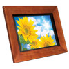 Aluratek 11" Hi-Resolution Digital Photo Frame, MP3 Player with 1 GB Internal Memory - Quality Brown Wooden Frame