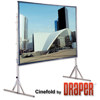 Draper Cinefold Folding Rear Projection Screen with Standard Legs - 4:3 NTSC/PAL Video Format - 68" x 92", 120" Diagonal, Cineflex