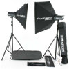 Elinchrom D-Lite 4 Compact Monolight Flash Kit, with Two 400 Watt Second Monolights, Stands, Softboxes & Carry Case.