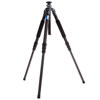 Flashpoint F-1128 Carbon Fiber Tripod, 4 Section Leg Set, Supports 9.9 lbs., Maximum Height 55".