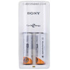 Sony Compact Charger with 2-Cycle Energy AA 2000mAh Rechargeable Batteries