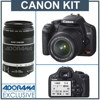 Canon Digital Rebel XSi SLR "Black" 2 Lens Kit with EF-S 18-55mm f/3.5-5.6 Image Stabilizer Lens & EF-S 55-250mm f/4-5.6 IS Image Stabilizer Lens