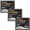 SanDisk 8 GB Extreme IV Compact Flash Memory Card - Pack of 3