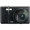 Ricoh CX1 Digital Point & Shoot Camera, 9.29mp, with 7.1x Optical Zoom, 3" LCD Display, Hi Speed Shooting - Black Finish - U.S.A. Warranty