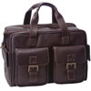 Jill.e Jack Series, Weatherproof Medium Camera Bag with Brown Colombian Leather Exterior and Contrast Stitch