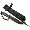 Ontario Knife Gen II SP42 Series, Fixed Blade Knife with 7.0" Black Powder Coated Steel Blade, & Kraton Handle, Overall Length 13"