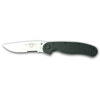 Ontario Knife Ontario Rat Series, Folding Knife with 3.25" Satin Stainless Steel 1/2 Serrated Blade, & Black Nylon Handle, Overall Length 8.620".