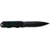 Ontario Knife Ranger Shiv Series, Fixed Blade Knife with 4.5" Black Powder Coated Steel Blade, & Black Cord Wrap Handle, Overall Length 8.375".