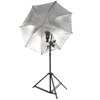 Photoflex Dual Flash 45" Silver Kit, with 45" Silver Umbrella, Stand, Swivel Mount & Dual Shoe Flash Adapter