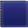 Pioneer Full Size Post Bound, Clear Pocket Photo Album with Memo Area, holds 300 4" x 6" Photos 3 Up, Solid Color Cover with Gold Trim, Color: Royal Blue.