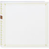 Pioneer Full Size Post Bound, Clear Pocket Photo Album with Memo Area, holds 300 4" x 6" Photos 3 Up, Solid Color Cover with Gold Trim, Color: Bright White.