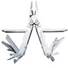 SOG PowerLock Multi-Tool, Stainless Steel with Needle Nose Head, V-Cutter & Twelve Components, Polished Chrome Finish, Overall Length 7.0", Closed 4.6".