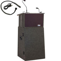 Anchor Audio Acclaim Lectern System Deluxe Package ACL 7500U1 with Built in Wireless Receiver and Wireless Handheld Mic