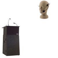 Anchor Audio Acclaim Lectern System Deluxe Package ACL 7500U1 with Built in Wireless Receiver Collar Mic and Body Pack