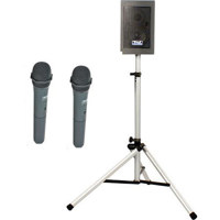 Anchor Audio Explorer Pro Portable Basic Sound System Dual Receiver Package with Two WH 6000 Wireless Handheld Microphones