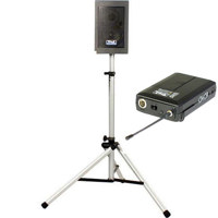 Anchor Audio Explorer Pro Portable Sound System Basic Package with WB 6000 Wireless Belt Pack Transmitter EM TA4F Over the Ear Microphone