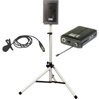 Anchor Audio Explorer Pro Portable Sound System Basic Package with WB 6000 Wireless Belt Pack Transmitter HBM TA4F Headband Microphone