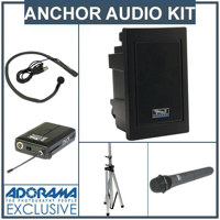 Anchor Audio EXP 7500U2 Explorer Pro with 2 Wireless Receivers SS 550 Stand CollarHeadband Mic BodyPack Transmitter