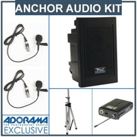 Anchor Audio EXP 7500U2 Explorer Pro with 2 Wireless Receivers SS 550 Stand LapelHeadband Microphone Bodypack Transmitter