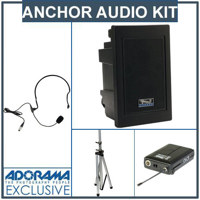Anchor Audio EXP 7500U1 Explorer Pro with 1 Wireless Receiver SS 550 Stand Collar Microphone BodyPack Transmitter