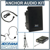 Anchor Audio EXP 7500U2 Explorer Pro with 2 Wireless Receivers SS 550 Stand 2 Ultralite Microphones BodyPack Transmitters