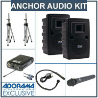 Anchor Audio Liberty LIB 7500MU2 Basic Package LIB 7501 Speaker SC 50NL Connection Cable 2 x SS 550 Stands UltraLiteLapel Mic with Body Pack