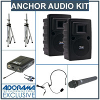 Anchor Audio Liberty LIB 7500MU2 Basic Package LIB 7501 Speaker SC 50NL Connection Cable 2 x SS 550 Stands HeadbandCollar Mic Body Pack