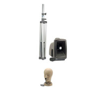 Anchor Audio MEGA 6000U1 MegaVox Pro with 1 Wireless Receiver SS 550 Speaker Stand 2 x Wireless Handheld Microphones BodyPack Transmitter