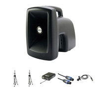 Anchor Audio MEGA 6000U1 MegaVox Pro with 1 Wireless Receiver MEGA 6001 Companion Speaker 2 Stand Cable HeadBand Microphone BodyPack Transmitter