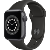 Apple Apple Watch Series 6 GPS, 40mm Space Gray Aluminum Case with Black Sport Band, Regular
Apple Apple Watch Series 6 GPS, 40mm Space Gray Aluminum Case with Black Sport Band, Regular