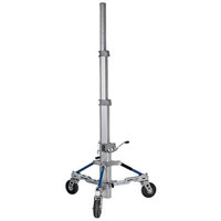 Avenger 198 Long John Silver Stand with Foam Filled Braked Wheels 5 Sections 4 Risers