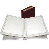 Adorama Pro Photo Album, Burgundy Leatherette Cover with Library Bound Black Pages, Holds 24 5" x 7" Prints