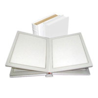 Adorama Pro Photo Album, Burgundy Leatherette Cover with Library Bound Off White Pages, Holds 24 5" x 7" Prints