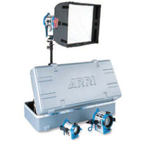 Arri Softbank D1 Tungsten Fresnel Lighting Kit with 3 Fresnels Bulbs and Accessories 1 100 Watts 220 Volts AC
