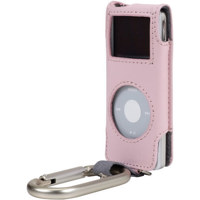 Belkin Leather Caribiner Case for the iPod Nano, Color: Blue