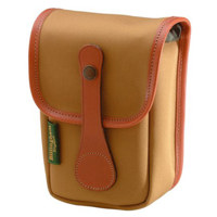 Billingham Avea 3 Small Pouch, Khaki Canvas with Tan Leather Trim