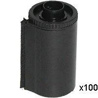 Adorama Reloadable Plastic Film Cassettes for Bulk Loading, Pack of 100.