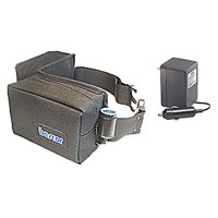 Bescor 12V 14.4amp Two Pouch Battery Belt with 1 Cigarette Power Connection &amp Standard Charger