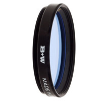 B + W 37mm 80A, Tungsten to Daylight Conversion Glass Filter (KB15)
