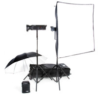 Bowens Gemini 750 Pro 3 Monolight Kit with 3 750 Ws Monolights Light Stands Umbrella Softbox Trolly Case